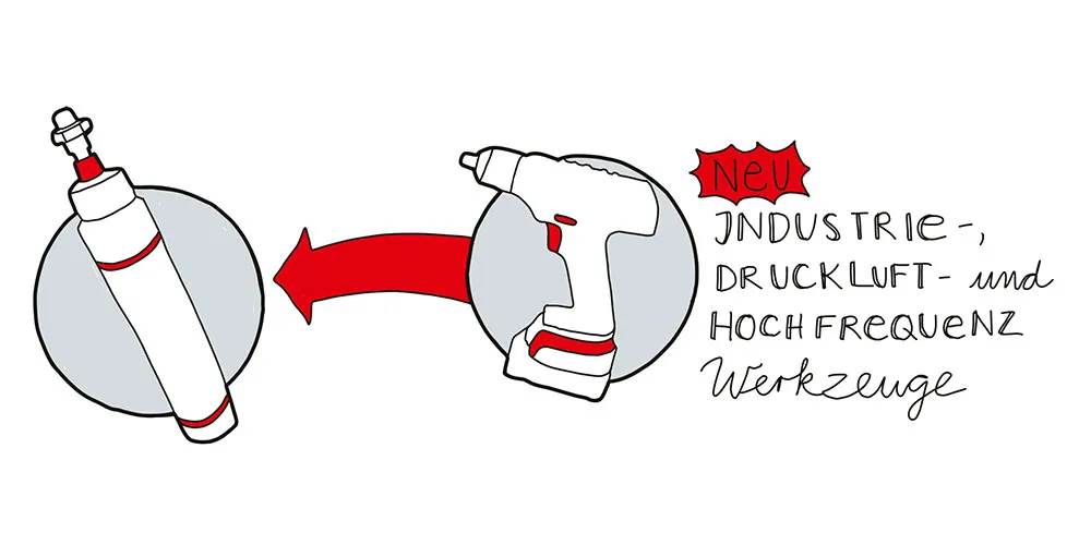 1971 · gehmeyr: Produkterweiterung: Industriewerkzeuge