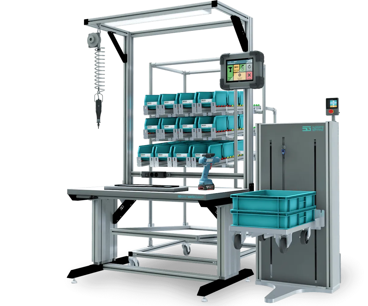KLT lifter with small load carriers