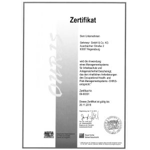 gehmeyr gehmeyr management system for occupational and facility safety
