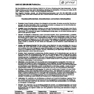 gehmeyr gehmeyr quality, environmental and safety management