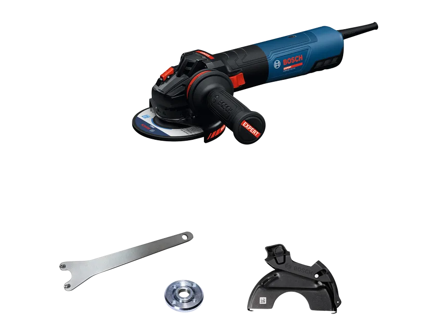 Bosch EXPERT EXWS20-125B 2.000-Watt Winkelschleifer mit 125-mm-Scheibe für schwere Trenn- und Schleifarbeiten